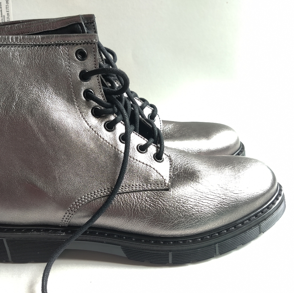Aldo Metallic Lace Up boots M7.5